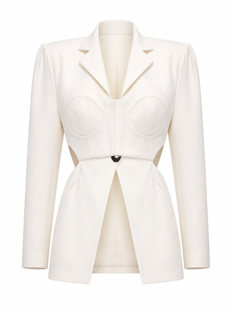 Audacious Cutout Long Blazer