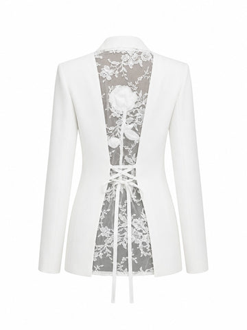 Audacious Lace-Back Blazer