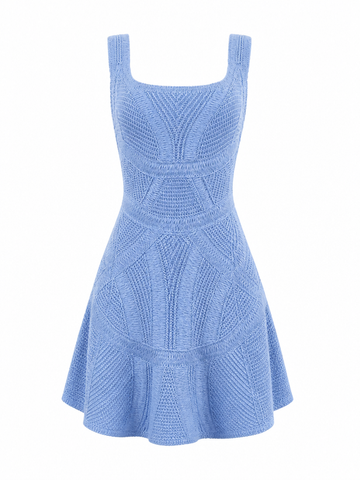 Free Spirit Crochet Knit Mini Dress