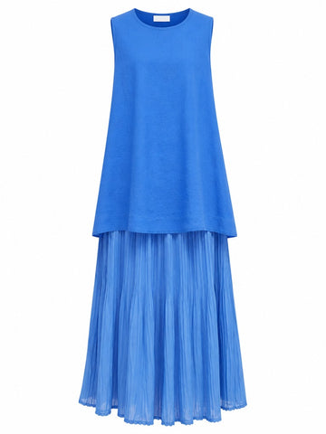 Elegant Pleated Minimalist Two-Piece Set