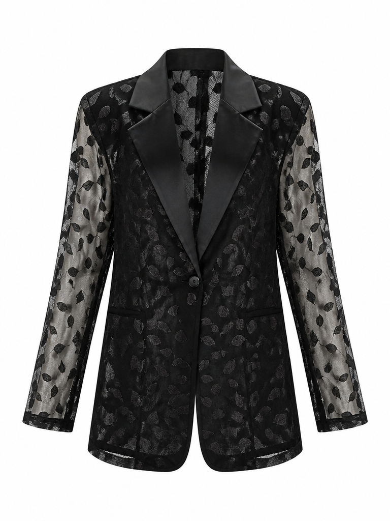 Daring Lace Patchwork Blazer