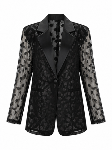 Daring Lace Patchwork Blazer