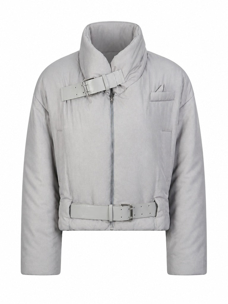 Audacious Belted Puffer Jacket