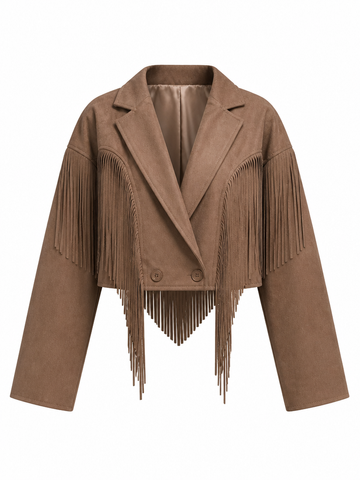 Wild Heart Faux Suede Tassel Jacket