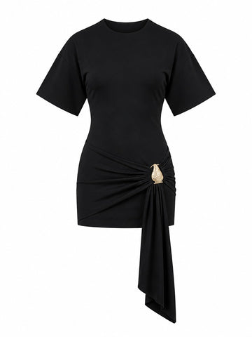 Radiant Ruched Mini Dress