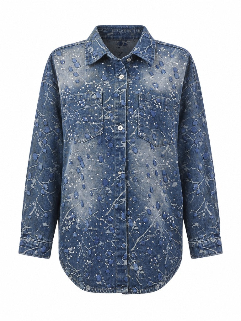 Magnetic Embroidered Loose Blouse