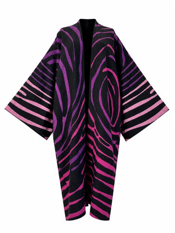 Wild Heart Geometric Print Kimono