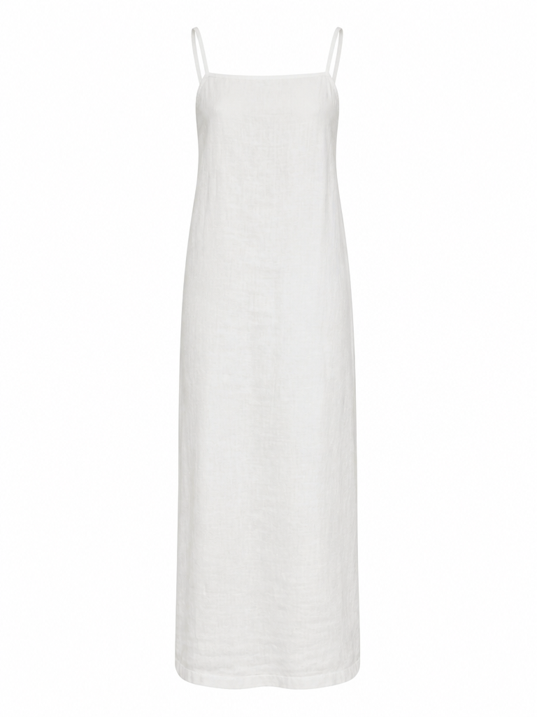 Grounded Linen Sleeveless Maxi Dress