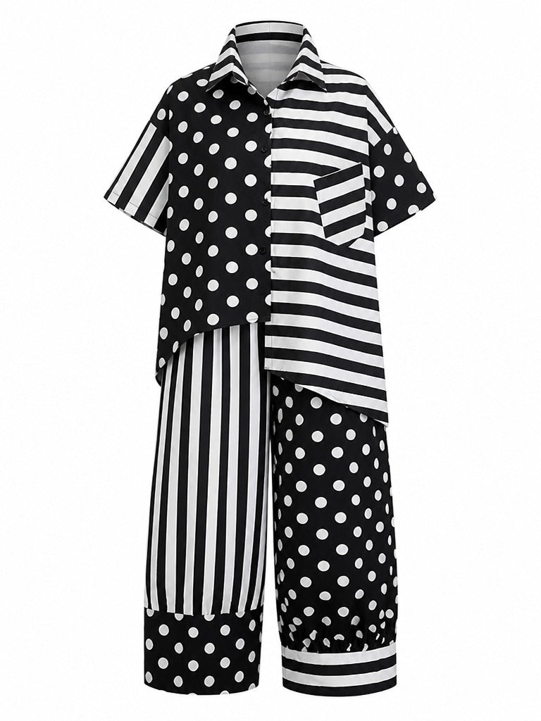 Audacious Printed Loose Two-Piece Set