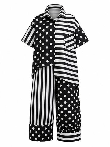 Audacious Printed Loose Two-Piece Set