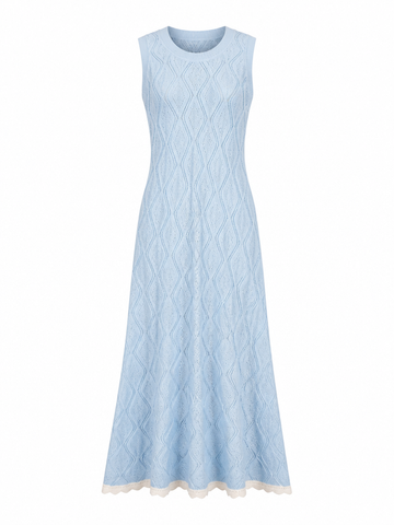 Radiant Knit Diamond Midi Dress
