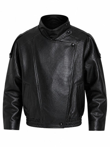 Fierce Black Faux Leather Jacket