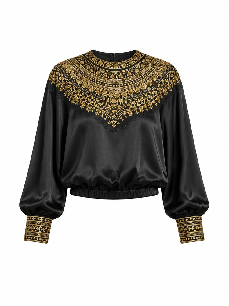 Divine Sequin Embroidered Two-Piece Set