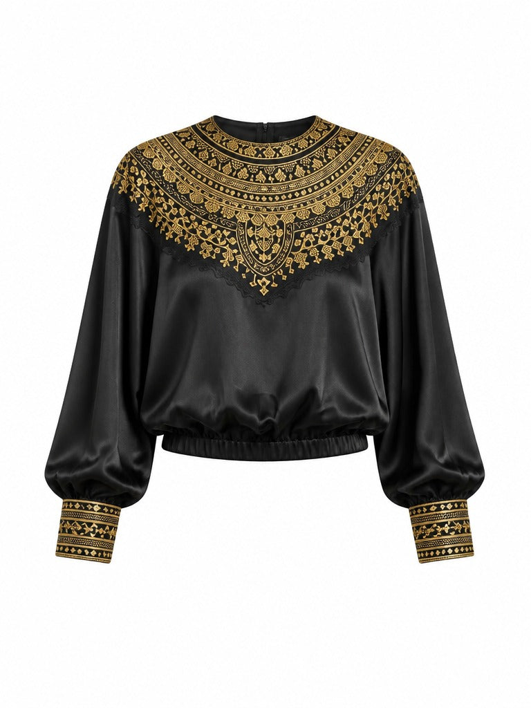 Divine Sequin Embroidered Two-Piece Set