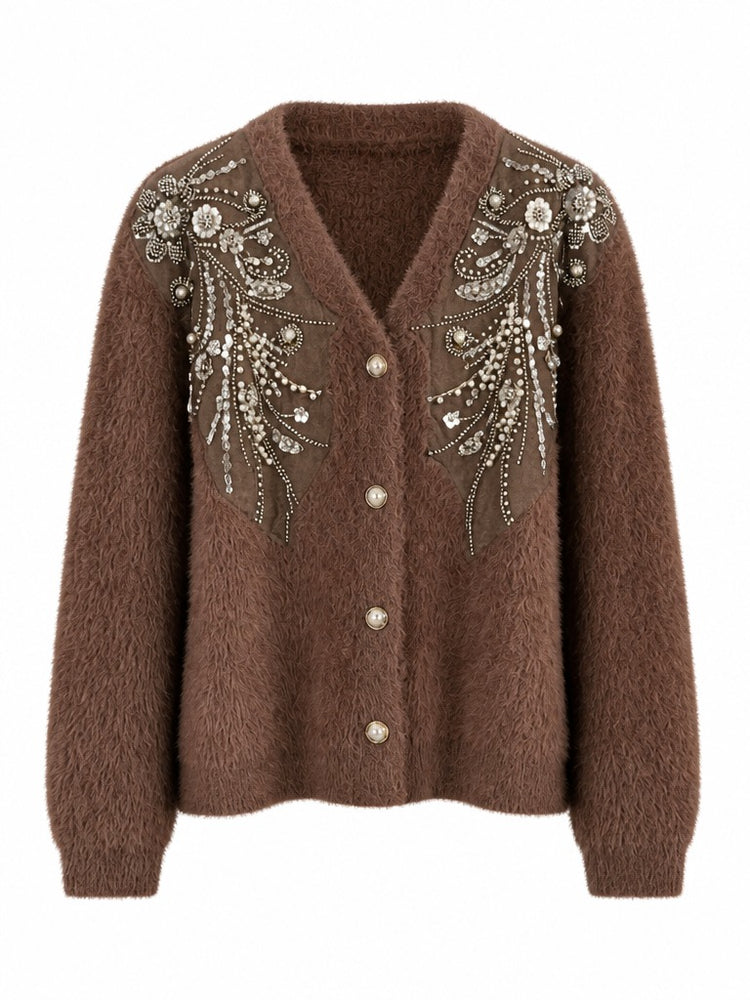 Ethereal Sequin Embroidered Cardigan