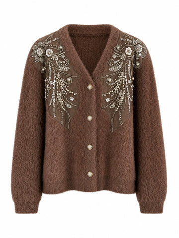 Ethereal Sequin Embroidered Cardigan