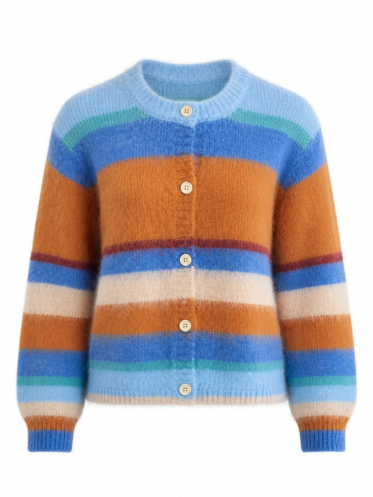 Wanderlust Striped Knit Cardigan