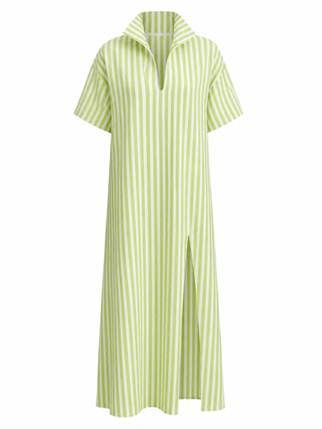 Wanderlust Striped Slit Maxi Dress