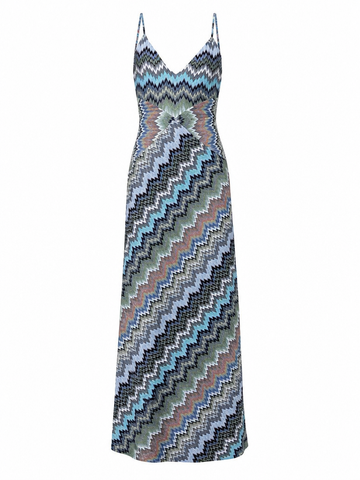 Free Spirit Chevron Knit Maxi Dress