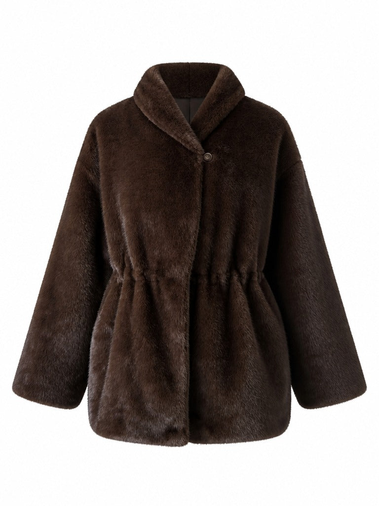 Elegant Oversized Fluffy Jacket