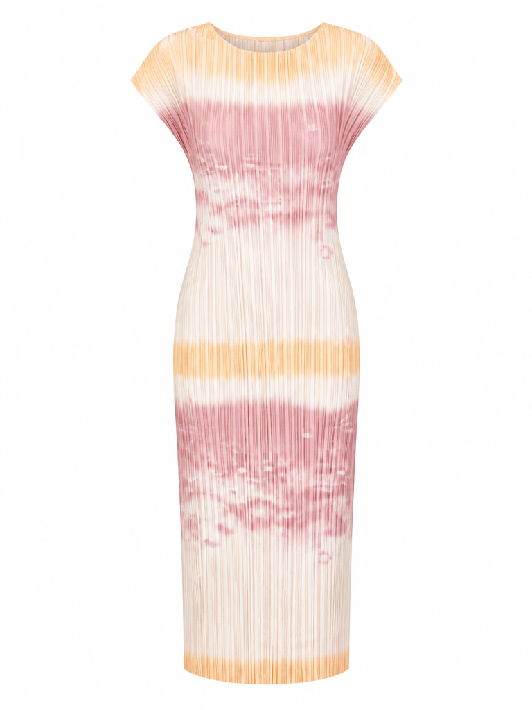 Free Spirit Pleated Ombre Maxi Dress