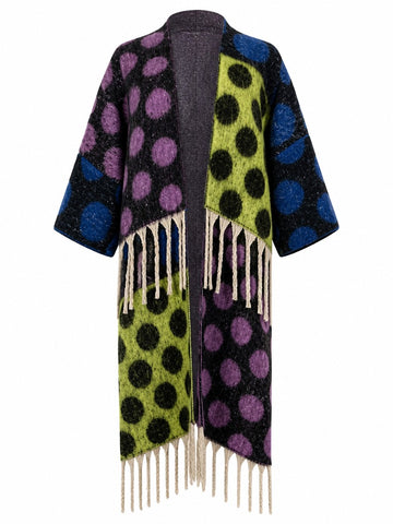 Wanderlust Tassel Geometric Cardigan