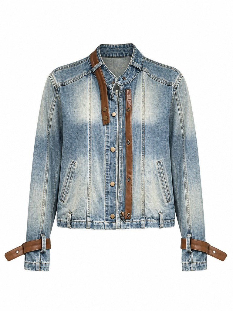 Adventurous Gradient Denim Jacket