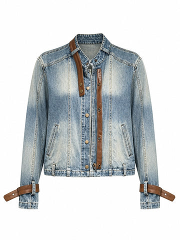 Adventurous Gradient Denim Jacket