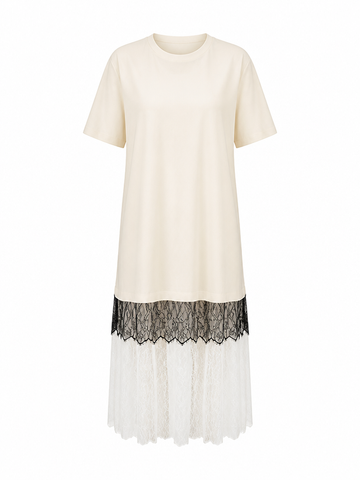 Boundless Lace Panel Maxi Dress
