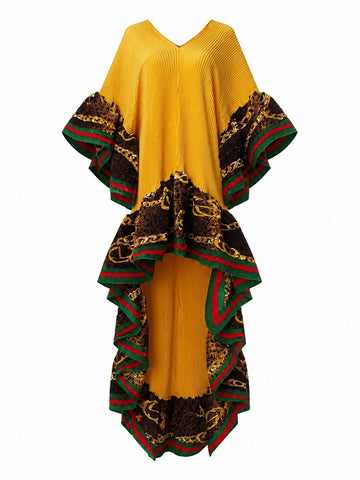 Radiant Pleated Boho Kaftan