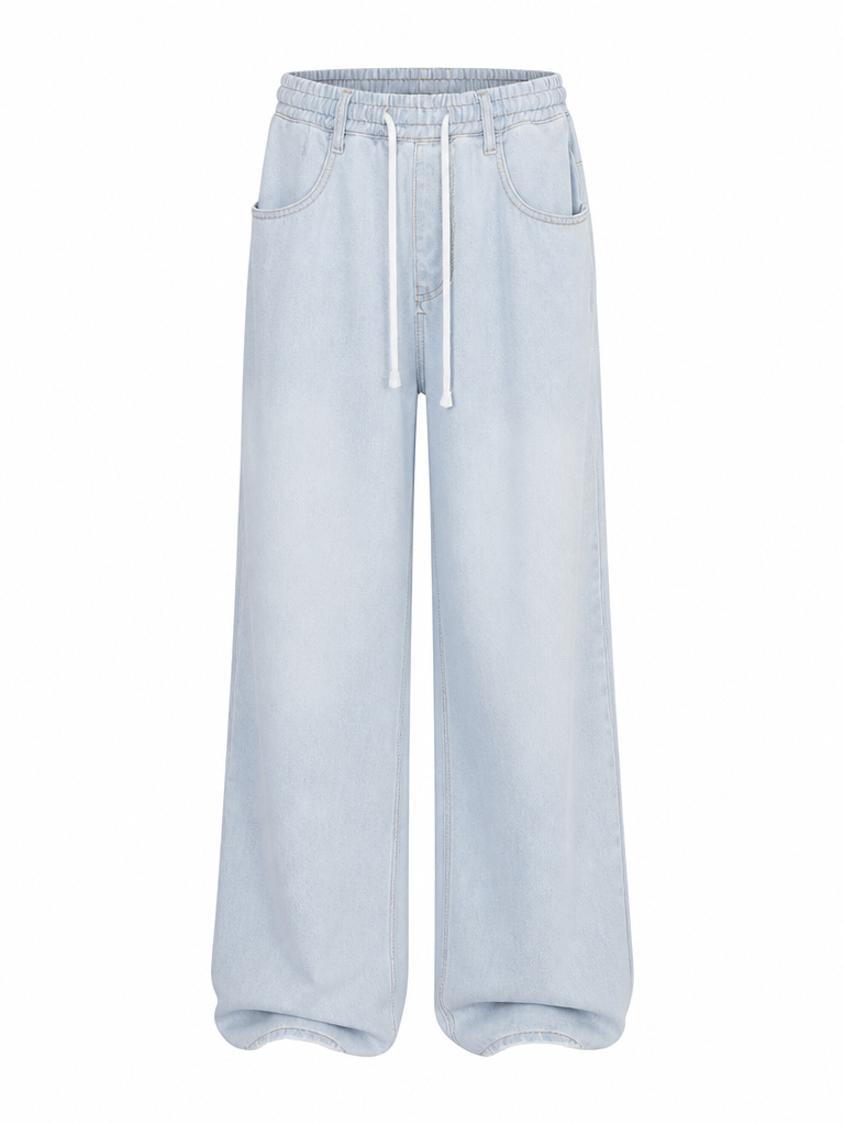 Confident Patchwork Wide Leg Pants
