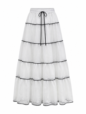 Free Spirit Tiered Mesh Skirt