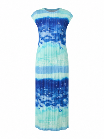 Free Spirit Pleated Ombre Maxi Dress