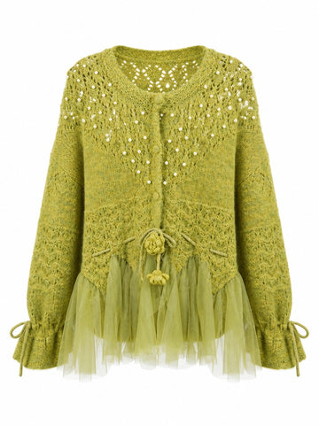Radiant Pearl Knit Cardigan