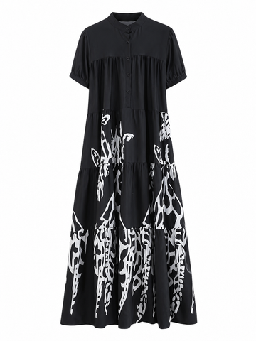 Sovereign Printed Tiered Maxi Dress