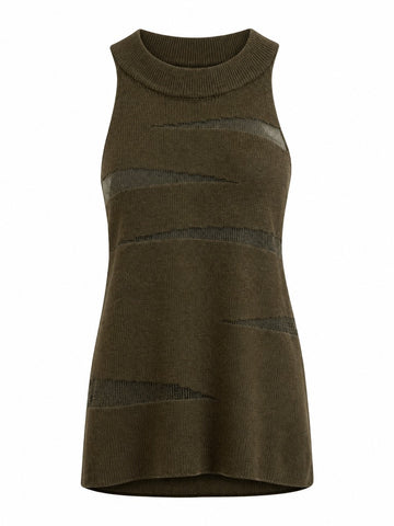 Audacious Sheer Knit Tank Top