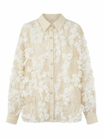Ethereal Floral Embroidered Blouse
