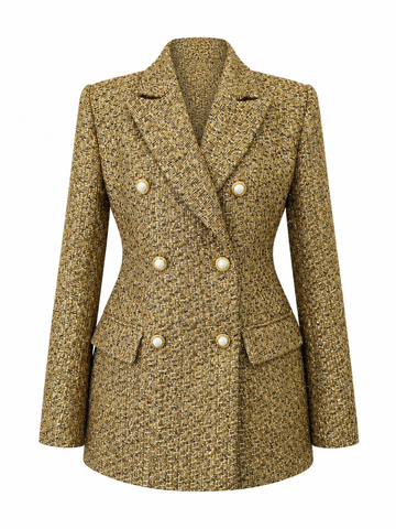 Radiant Sequin Double Breasted Blazer