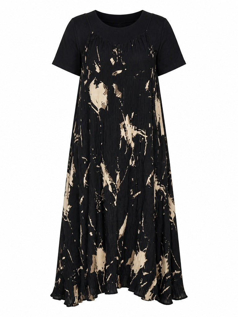 Wanderlust Abstract Floral Maxi Dress