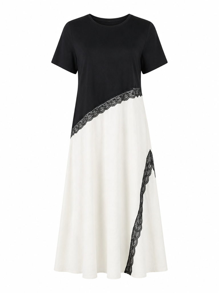 Sovereign Patchwork Lace Maxi Dress