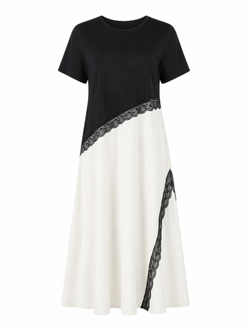 Sovereign Patchwork Lace Maxi Dress