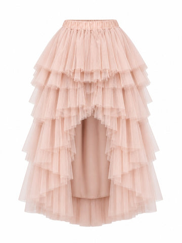 Boundless Tiered Mesh Maxi Skirt