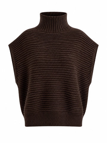 Grounded Knitted Turtleneck Pullover