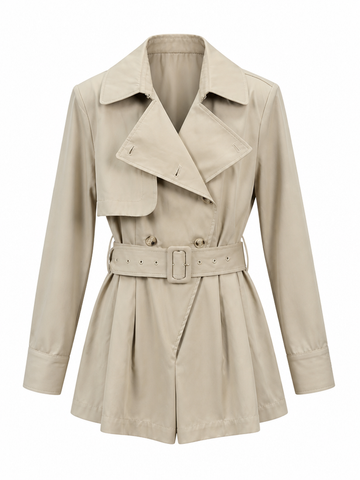 Audacious Lapel Short Jumpsuit