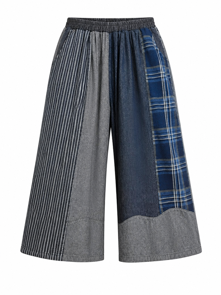 Maverick Patchwork Wide Leg Jeans