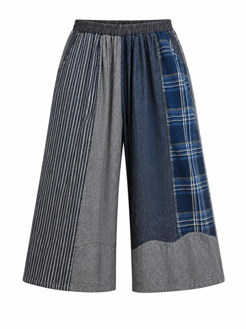 Maverick Patchwork Wide Leg Jeans