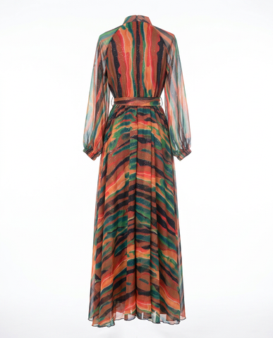 Vibrant Sparkle Printed Kaftan