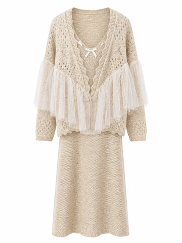 Divine Mesh Knit Cardigan