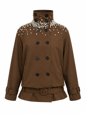 Divine Pearl Double Breasted Jacket