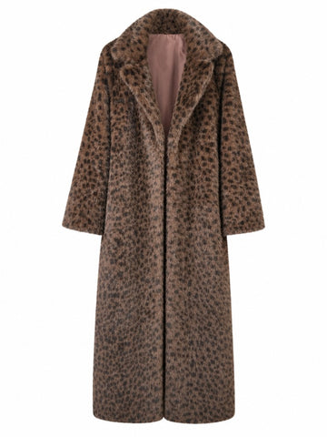 Wild Heart Leopard Faux Fur Coat